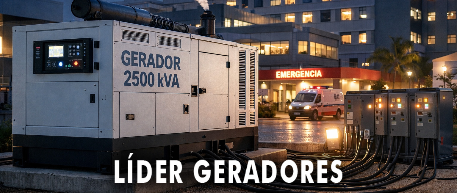 locação de gerador de enegia 2500 kva